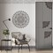 Mandala Stencils for Crafts Reusable - 9 Pcs Border Stencils for Wall Decor Large Mandala Pattern Template Home Decor Furniture Rug Table Painting